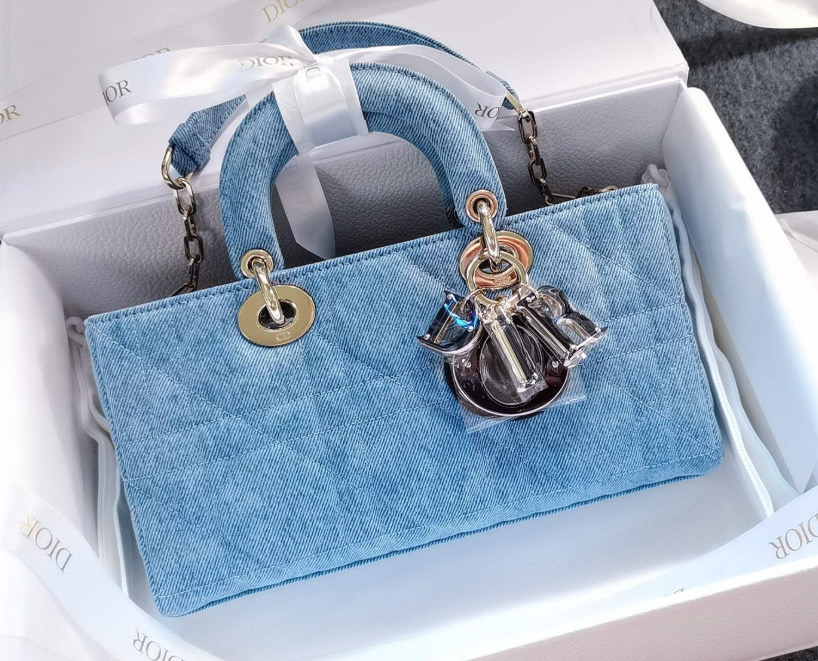 Lady D-Joy — Blue Denim Cannage