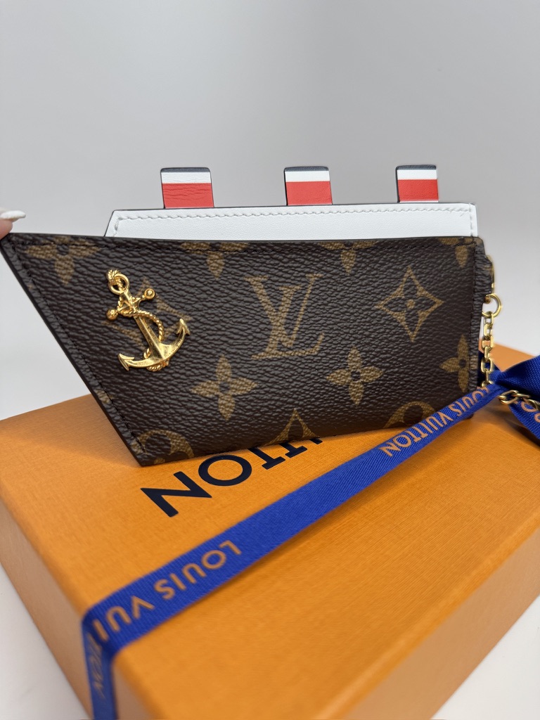 Romy Card Holder — Monogram Nautical Anchor