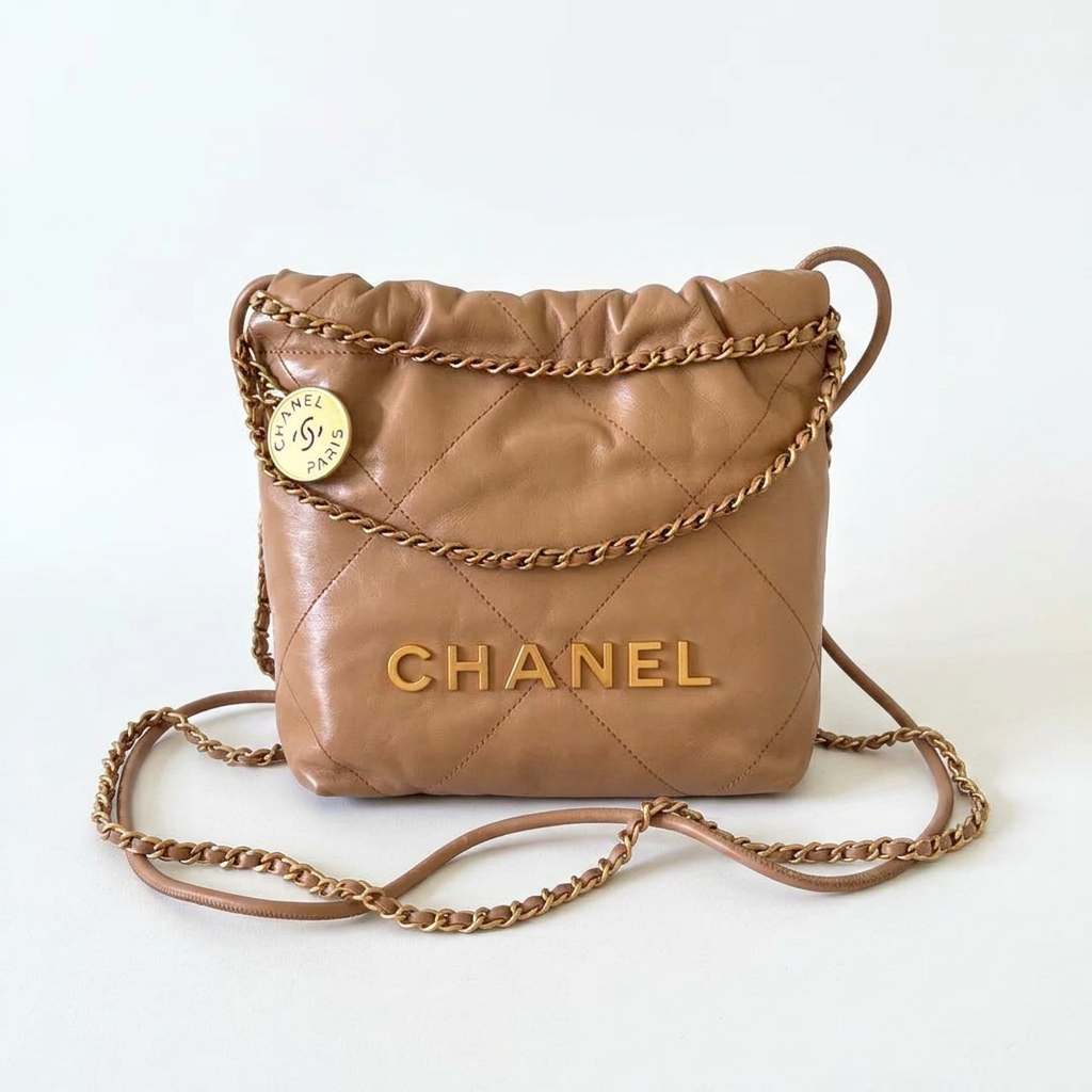 Chanel 22 Mini — Caramel Calfskin
