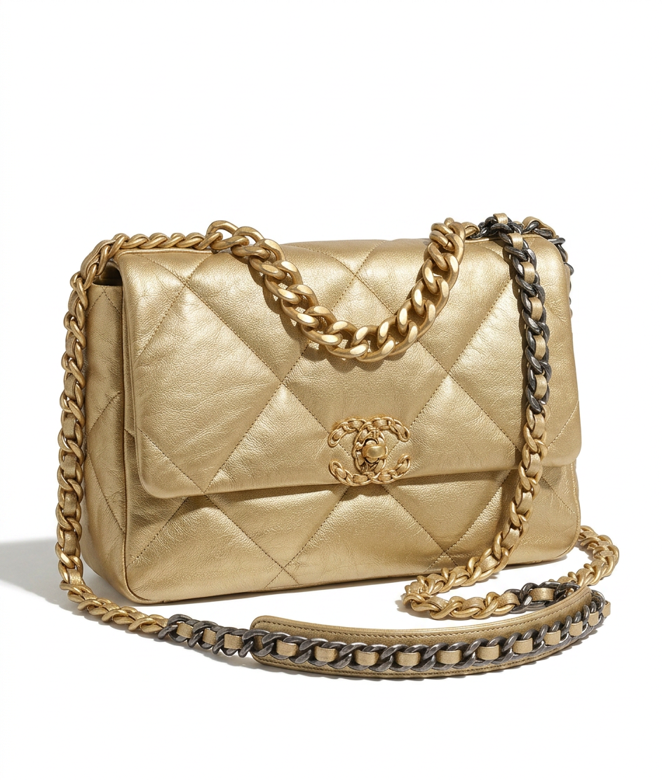 Chanel 19 — Gold Metallic