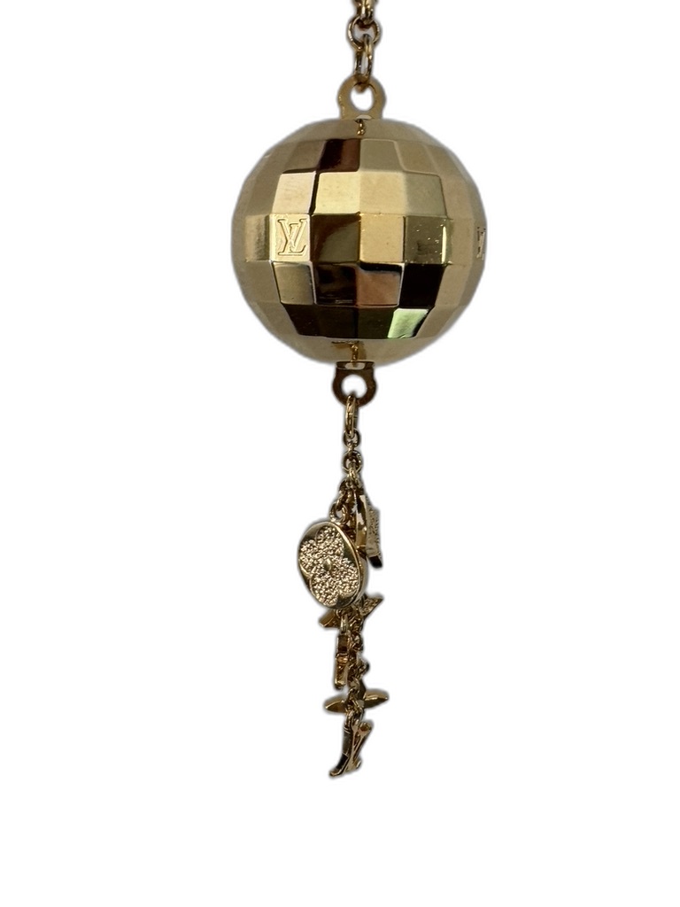 Disco Ball Bag Charm & Key Holder — Gold